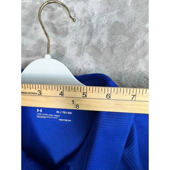 Under Armour Mens Blue Devils Polo Shirt XL Extra Large HeatGear - Picture 5 of 13